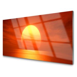 Panel Szklany Zachód Słońca Morze
