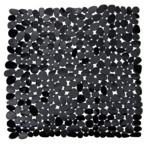 Antypoślizgowa mata do brodzika WENKO Paradise, czarna, 54x54 cm