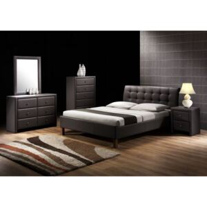 Łóżko SAMARA 160x200 czarne ☞ Kupuj w Sprawdzonych i wysoko Ocenianych sklepach