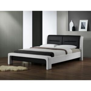 Łóżko Cassandra 160x200 białe/czarne ☞ Kupuj w Sprawdzonych i wysoko Ocenianych sklepach