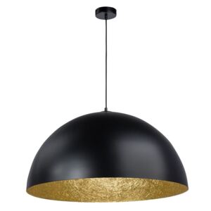 Sfera Sigma lampa wisząca sferyczna czarna środek złoty średnica 35, 50, 70, 90 cm