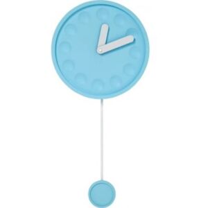 Zegar ścienny Candy Pendular - niebieski - Kare Design