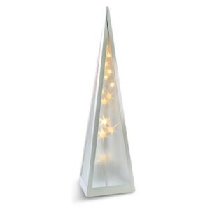 Solight Piramida świąteczna obrotowa 16 LED, ciepła biała, 45 cm