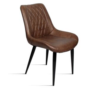 Krzesło DUBAI brązowy (ecoskóra)