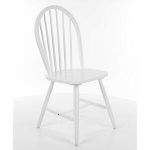 Białe drewniane krzesło Fiero