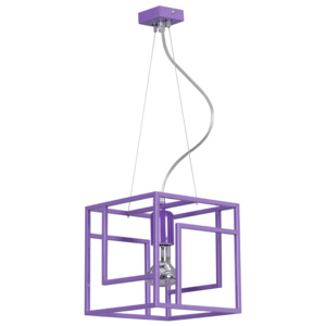STUDIO VIOLET 325/3 kubistyczna forma lampa wisząca fioletowa