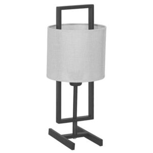 Lampa stołowa abażurowa z drewnianymi elementami Aldex Sprite 1x60W E27 szara 905B17