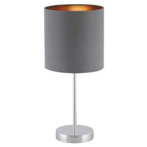Lampa stołowa Rabalux Monica 2538 lampka 1x60W E27 szary/złoty
