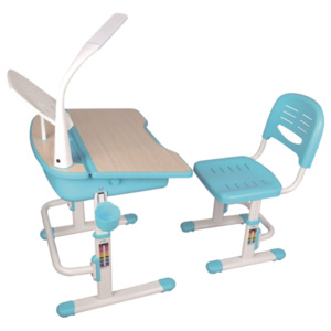 Vipack COMFORTLINE biurko dla dziecka z lampką i krzesłem - zestaw Blue - niebieski
