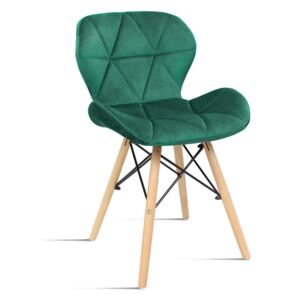 Krzesło Milo Velvet zielony