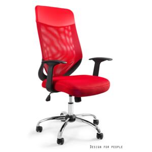Krzesło biurowe MOBI PLUS W-952 czerwony