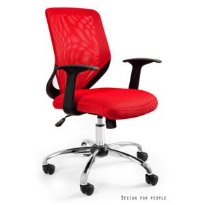 Krzesło biurowe MOBI W-95 czerwony