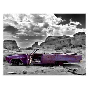 Fototapeta - Samochód w stylu retro na Pustyni Kolorado