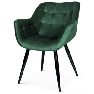 Krzesło kubełkowe Vigo w kolorze zielonym