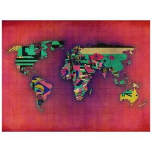 Fototapeta - Avant-garde World map