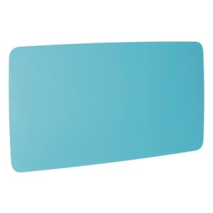 Szklana tablica z zaokrąglonymi narożnikami, 2000x1000 mm, jasny niebieski