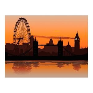 Fototapeta - Widok na London Eye