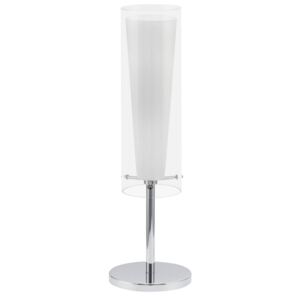 Eglo EGLO 89835 - Lampa stołowa PINTO 1 x E27/60W biała/opalone szkło EG89835