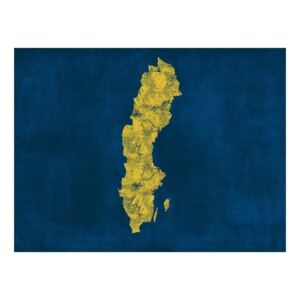 Fototapeta - mapa: Szwecja