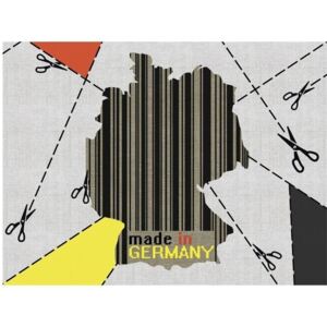 Fototapeta - mapa - Niemcy (kod kreskowy)