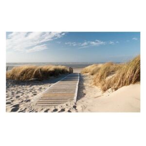 Fototapeta - Plaża Morza Północnego, Langeoog
