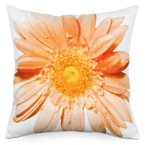 BO-MA Poszewka na poduszkę pomarańczowy kwiat, 45 x 45 cm