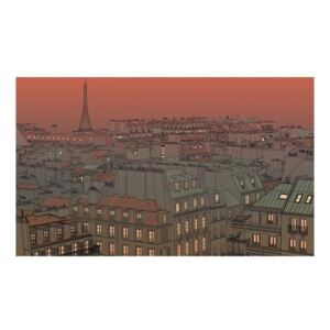 Fototapeta - Wieczorna zorza nad Paryżem
