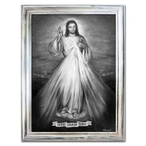 Obraz - Chrystus - olejny, ręcznie malowany 63x84cm