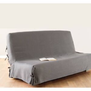 Pokrowiec na sofę z wiązaniami, 200 x 140 cm, szary