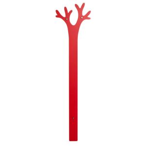 Wieszak ścienny dekoracyjny do pokoju dziecięcego drzewko Tytus - czerwony