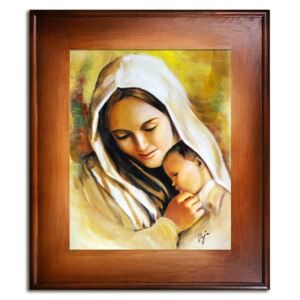 Obraz "Maryja" ręcznie malowany 59x69cm