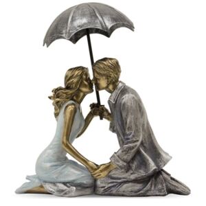 Figurka Para pod parasolką
