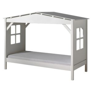 Białe łóżko dziecięce Vipack Pino Cabin, 90x200 cm