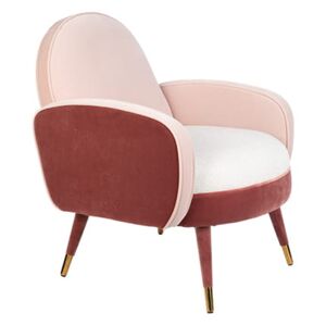 Fotel SAM różowy/ biały Zuiver