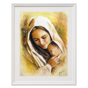 Obraz "Maryja" ręcznie malowany 37x47cm