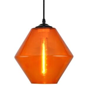 MCODO :: Lampa wisząca z oryginalnym romboidalnym kloszem w kolorze oranż
