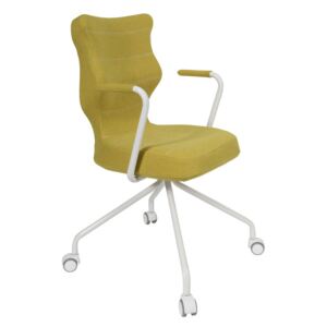Krzesło biurowe Slim White z ergonomicznym oparciem