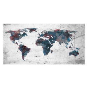 Fototapeta XXL - World map on the wall