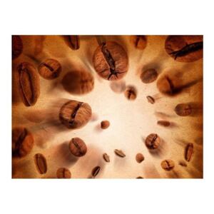Fototapeta - Flying coffee beans