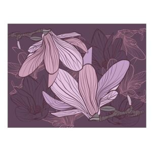 Fototapeta - Fioletowe magnolie