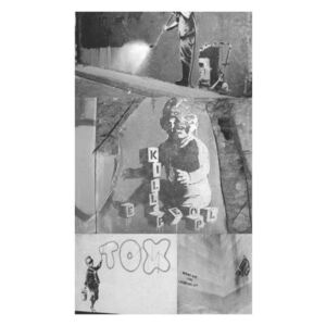 Fototapeta - Banksy - szary kolaż