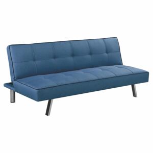 Pikowana sofa rozkładana Klara - niebieska
