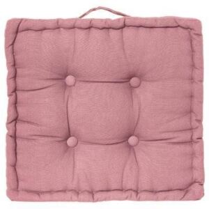 Poduszka do siedzenia na podłodze, 40x40x8 cm, kolor różowy