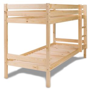 Drewniane łóżko piętrowe Leon
