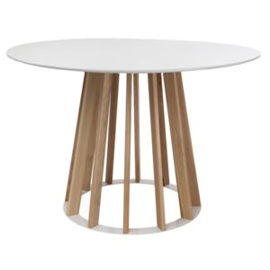 Designerski stół z okrągłym blatem Vertical w stylu skandynawskim