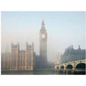 Fototapeta - Pałac Westminsterski we mgle, Londyn