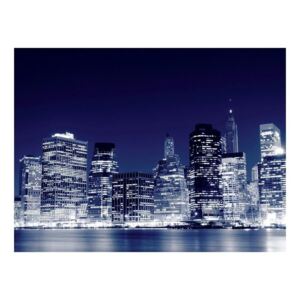 Fototapeta - Nocna panorama Manhattanu, New York City