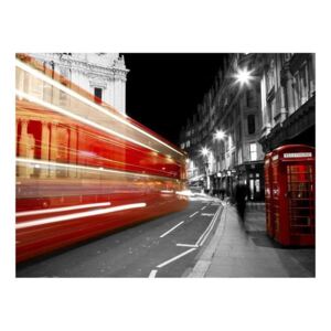 Fototapeta - Czerwona budka telefoniczna, Londyn