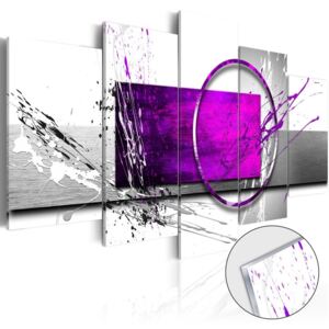 Obraz na szkle akrylowym - Purpurowa ekspresja [Glass]