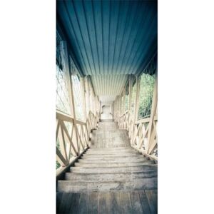 Fototapeta na drzwi - Zabytkowe drewniane schody